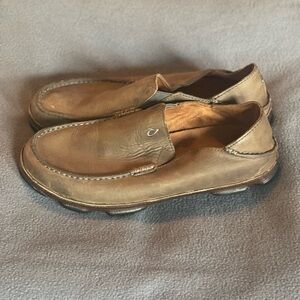 Olukai Moloa shoes mens size 9 pre-owned condition brown‎